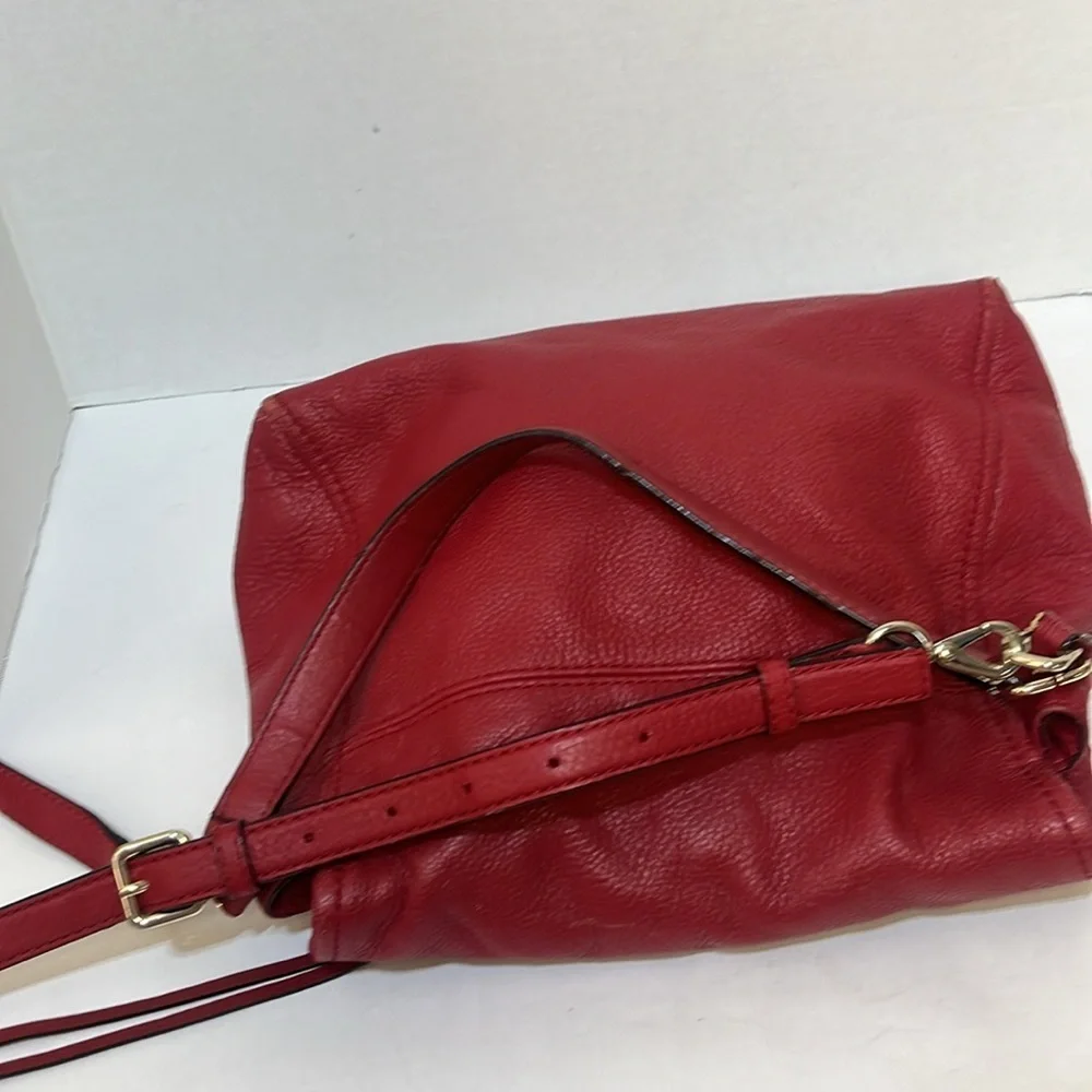Kate Spade New York Cobble Hill Toddy‎ Shoulder Bag in Red Pebbled Leather